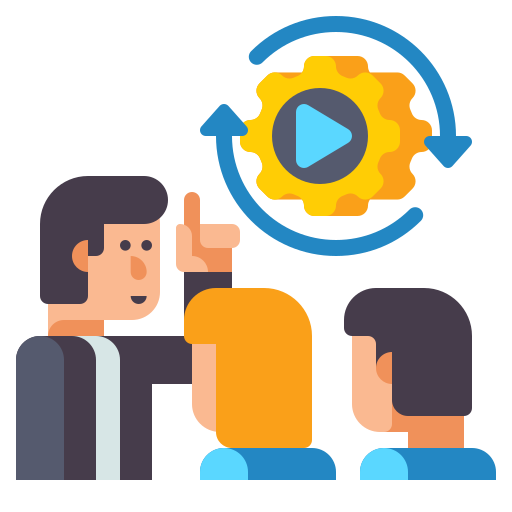On-site mentoring training icon